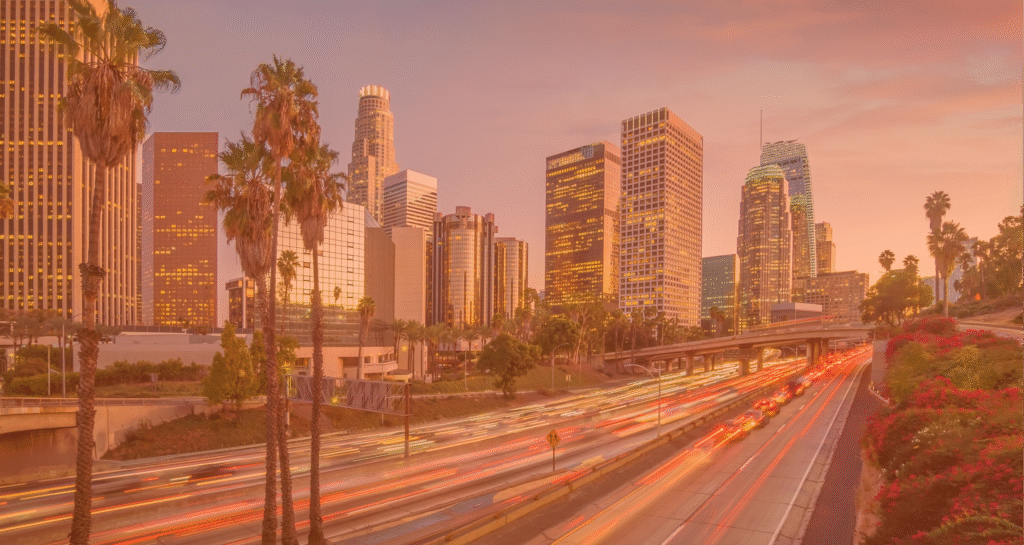beautiful-sunset-los-angeles-downtown-skyline-ca-usa-1-1-scaled